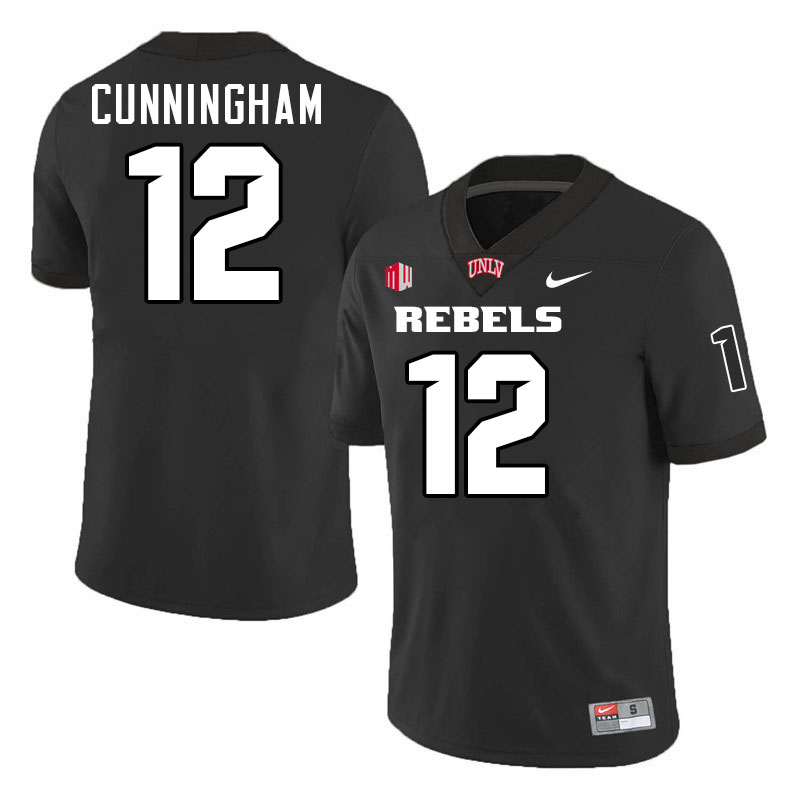 UNLV Rebels #12 Randall Cunningham College Football Jerseys,Uniforms-Black